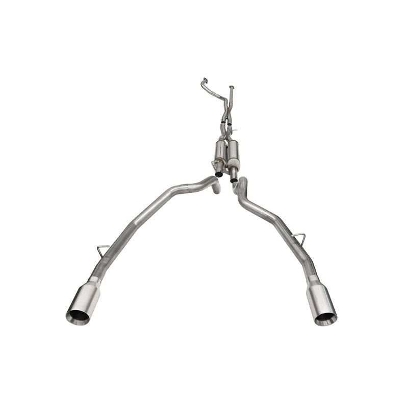 Corsa 21-22 Dodge Ram TRX Crew Cab Xtreme Catback Exhaust Dual Rear Satin Tip