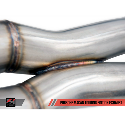 AWE Tuning Porsche Macan Touring Edition Exhaust System - Diamond Black 102mm Tips