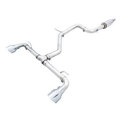 AWE 2022+ Volkswagen GTI MK8 Track Edition Exhaust - Chrome Silver Tips
