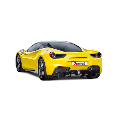 Akrapovič Slip-On Line Exhaust (Titanium) w/Carbon Tips - 2016-2019 Ferrari 488 GTB/488 Spider