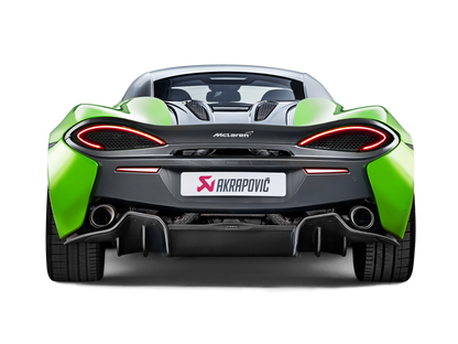Akrapovič Slip-On Line Exhaust (Titanium) w/Carbon Tips - 2016-2020 McLaren 570S/570 Spider/570GT