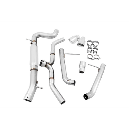 AWE Tuning VW MK7 Golf Alltrack/Sportwagen 4Motion Track Edition Exhaust - Polished Silver Tips