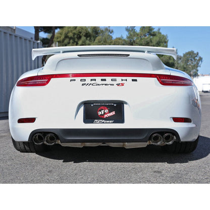 aFe MACHForce XP 12-16 Porsche 911 Carrera H6-3.8L SS-304 Cat-Back Exhaust w/Carbon Fiber Tips