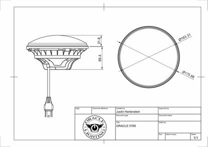 Oracle 7in High Powered LED Headlights - NO HALO - Black Bezel