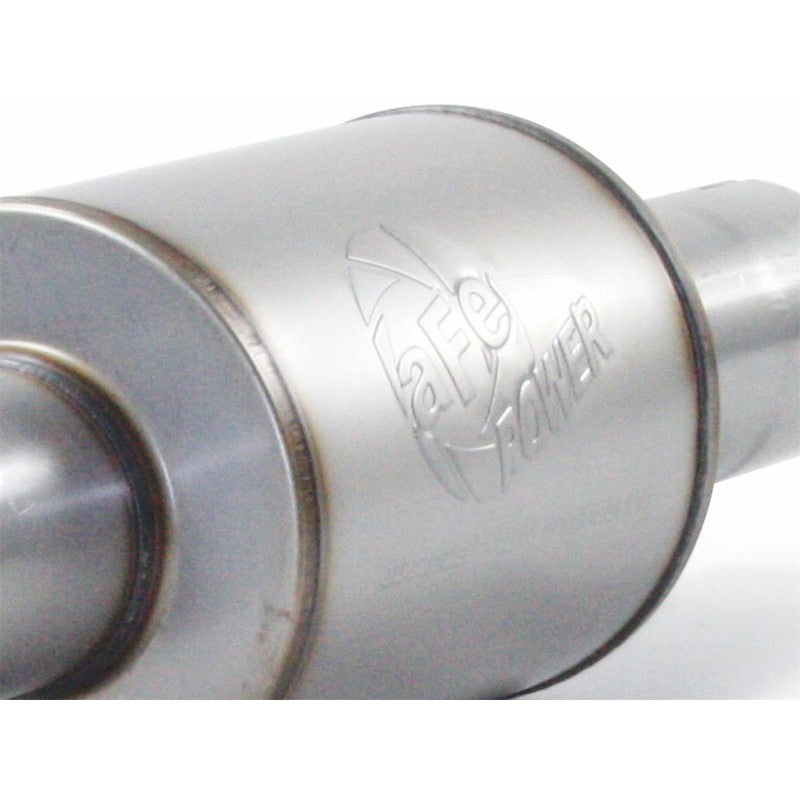 aFe Atlas Exhaust 4in Aluminized Cat-Back w/ 304 SS Black Tip 11-13 Ford F-150 EcoBoost V6 3.5L (tt)