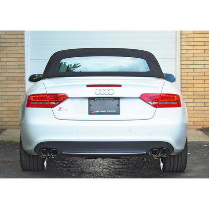 AWE Tuning B8 / B8.5 S5 Cabrio Touring Edition Exhaust - Resonated - Diamond Black Tips