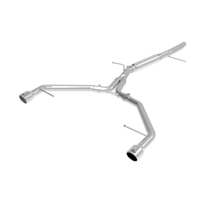 aFe MACHForce XP 3in-2.5in SS Exhaust Axle-Back 17-19 Audi A4 (B9) L4-2.0L (t) - Polished