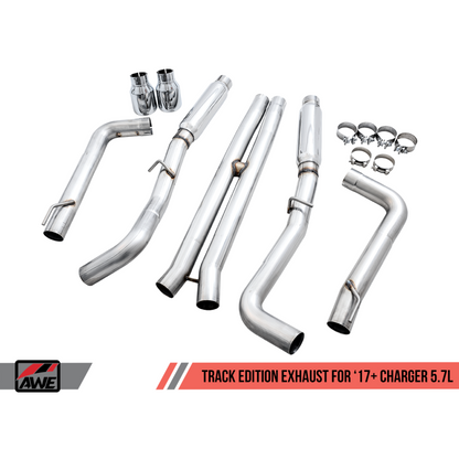 AWE Tuning 2017+ Dodge Charger 5.7L Track Edition Exhaust - Chrome Silver Tips