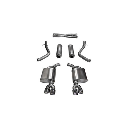 Corsa 15-17 Dodge Challenger Xtreme Cat-Back Dual Rear Exit with Twin 3.5in Polished Pro-Series Tips