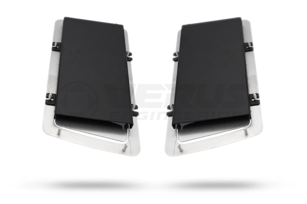 Verus - Hood Louver Rain Guard Kit, Half Kit - BRZ/FRS/GT86 - A0051A for 2013-2020 Subaru BRZ - angle view