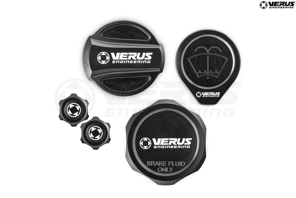 Verus - Engine Bay Fluid Cap Kit - ND Miata - A0625A for 2016-2023 Mazda MX 5 Miata - installed view
