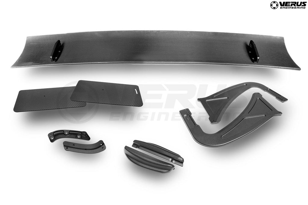 Verus - Swan Neck UCW Rear Wing Kit - Mk5 Toyota Supra - A0649A for 2020-2025 Toyota GR Supra - angle view