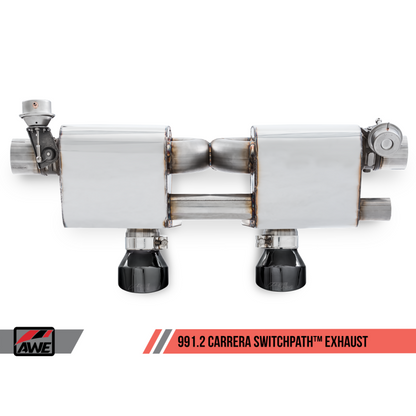 AWE Tuning Porsche 911 (991.2) Carrera / S SwitchPath Exhaust for PSE Cars - Diamond Black Tips