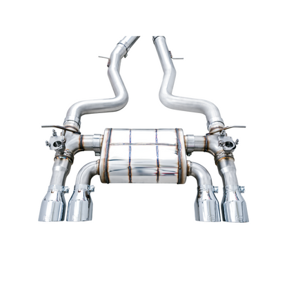 AWE Tuning BMW F8X M3/M4 SwitchPath Catback Exhaust - Chrome Silver Tips