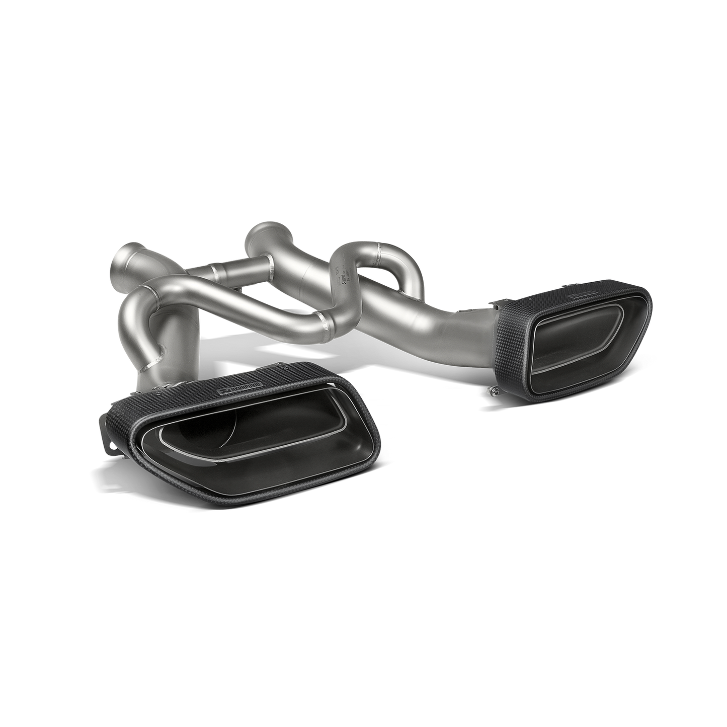Akrapovič Slip-On Line Exhaust (Titanium) w/Carbon Tips - 2014-2019 McLaren 650S/650S Spider