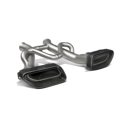 Akrapovič Slip-On Line Exhaust (Titanium) w/Carbon Tips - 2014-2019 McLaren 650S/650S Spider