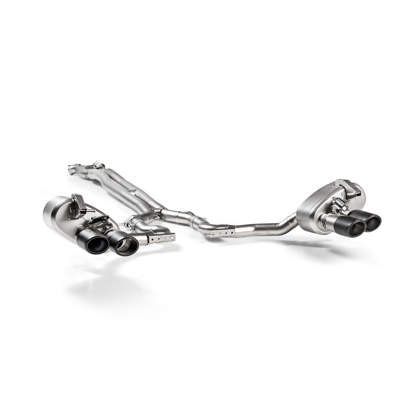 Akrapovič Evolution Line Catback Exhaust System (Titanium) w/Carbon Tail Pipe Set - 2017-2024 Porsche Panamera Turbo
