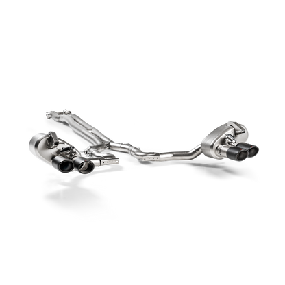 Akrapovič Evolution Line Catback Exhaust System (Titanium) w/Carbon Tail Pipe Set - 2017-2024 Porsche Panamera Turbo
