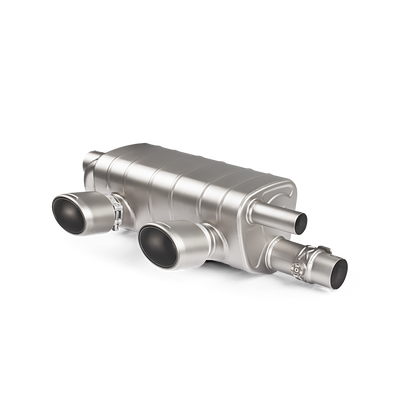 Akrapovič Slip-On Line Exhaust (Titanium) w/Titanium Tips - 2016-2019 Porsche 911 Carrera S/4/4S/GTS (991.2)