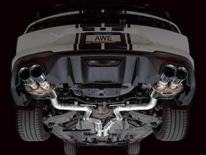 AWE 18-23 S550 Mustang GT SwitchPath Exhaust - Chrome Silver Tips