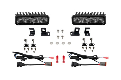 Diode Dynamics 24-26 Toyota 4Runner Fog SS6 Sport LED Kit Yellow 3000K