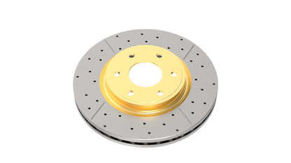 DBA 08-21 Lexus LX570 Front Drilled & Slotted Street Series Rotor