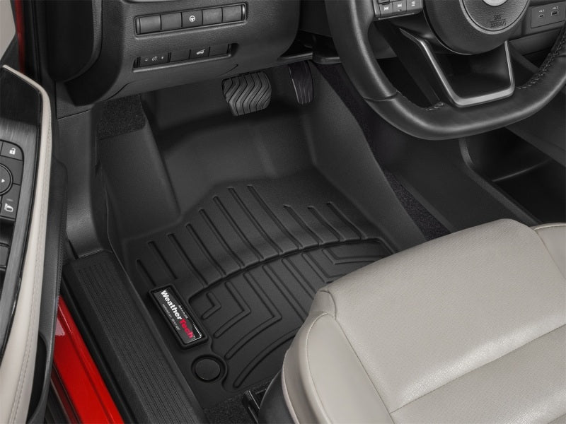 WeatherTech 2021+ Nissan Rogue Front FloorLiners - Black