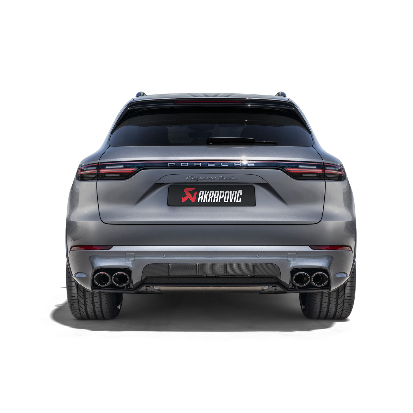Akrapovič Evolution Line Catback Exhaust System (Titanium) w/o Tips - 2019-2025 Porsche Cayenne Turbo/Coupe V8 (536)