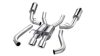 Corsa 2011-2014 Ford F-150 5.0L V8 Black Sport Cat-Back Exhaust