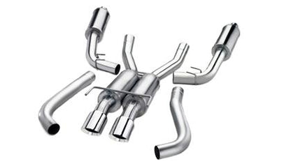 Corsa 2011-2014 Ford F-150 5.0L V8 Black Sport Cat-Back Exhaust