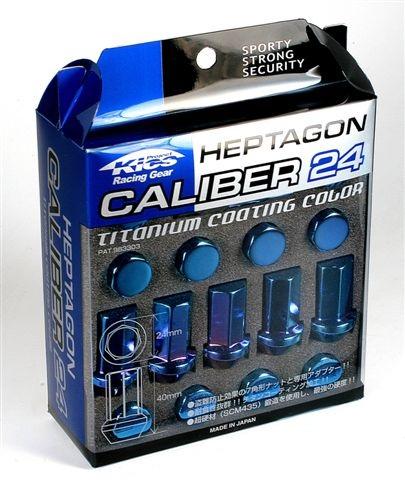 Project Kics 12X1.25 Titanium Blue Caliber Lug Nut