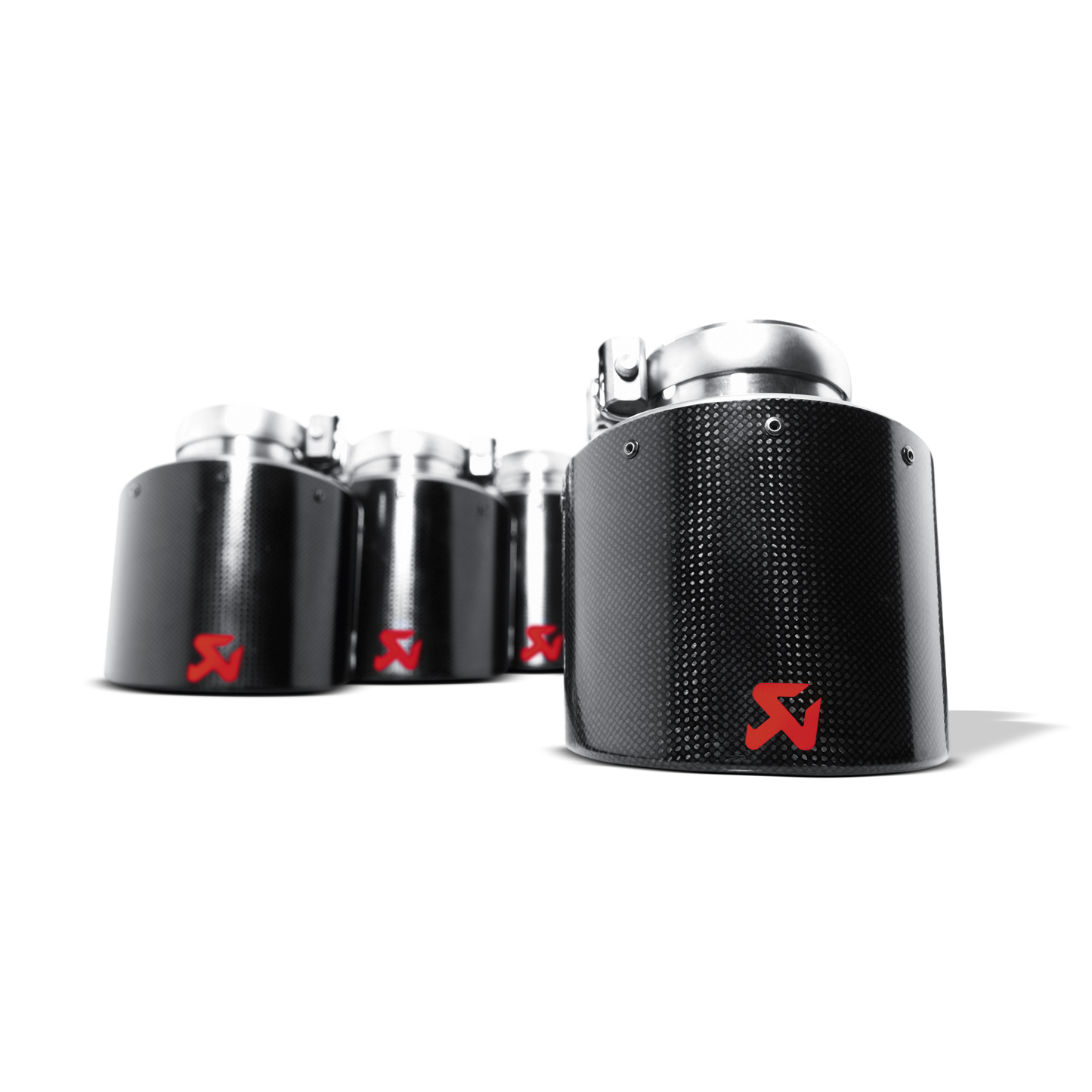 Akrapovič Tail Pipe Set (Carbon) - 125mm