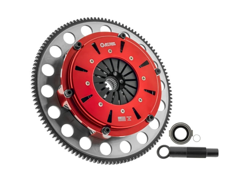 Action Clutch 92-01 Honda Civic 1.5L/1.6L SOHC (D15/D16) 7.25in Triple Disc Clutch w/Chromoly FW