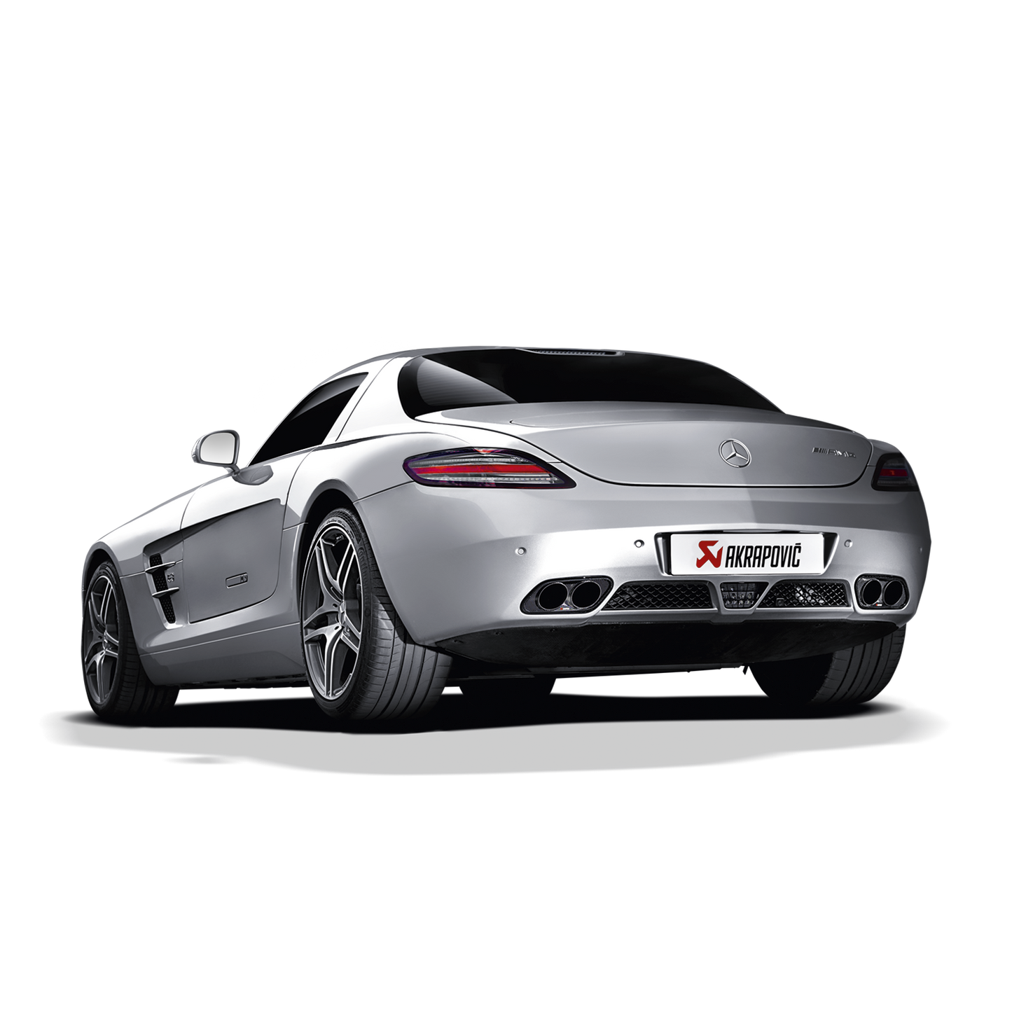 Akrapovič Evolution Line Catback Exhaust System (Titanium) w/Carbon Tips - 2010-2014 Mercedes-AMG SLS Coupe/Roadster