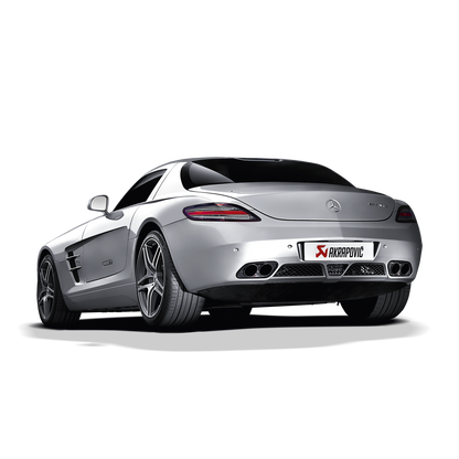 Akrapovič Evolution Line Catback Exhaust System (Titanium) w/Carbon Tips - 2010-2014 Mercedes-AMG SLS Coupe/Roadster