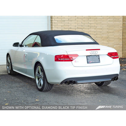 AWE Tuning B8 / B8.5 S5 Cabrio Touring Edition Exhaust - Non-Resonated - Diamond Black Tips