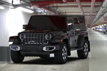 Rally Armor 18-25 Jeep JL Wrangler Black UR Mud Flap w/White Logo