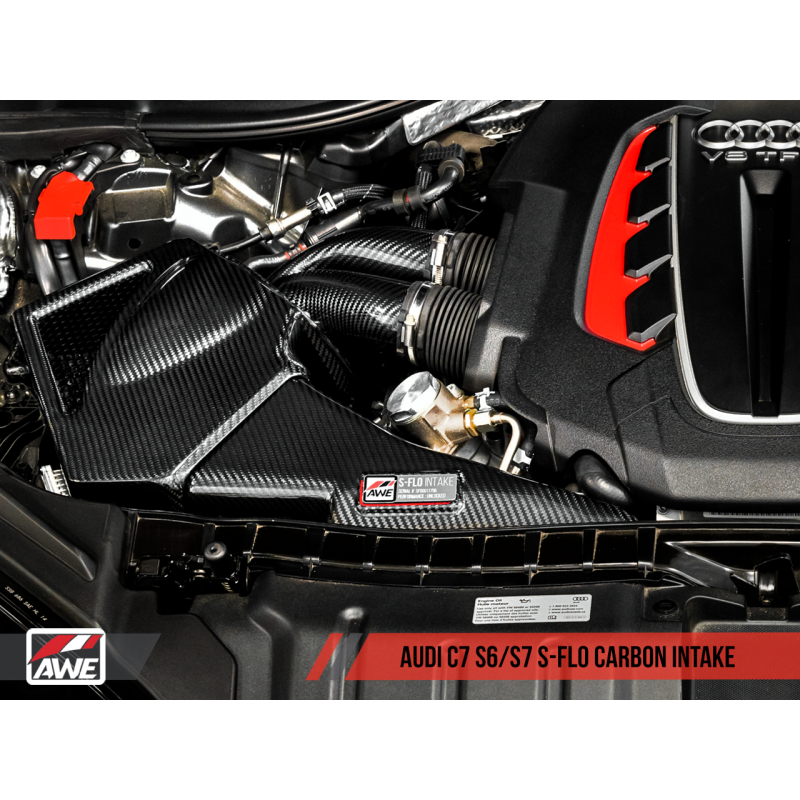 AWE Tuning Audi C7 S6 / S7 4.0T S-FLO Carbon Intake V2