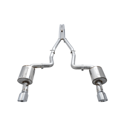 AWE Tuning 2017+ Dodge Charger 5.7L Touring Edition Exhaust - Non-Resonated - Chrome Silver Tips