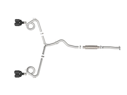 aFe Subaru WRX/STi 15-21 H4-2.0/2.5L Takeda 3in to 2-1/2in Stainless Cat-Back Exhst Crbn Fiber Tip