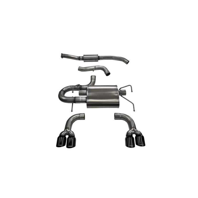 Corsa 08-13 Subaru Impreza Hatchback STI 2.5L Turbo Manual Black Sport Cat-Back Exhaust