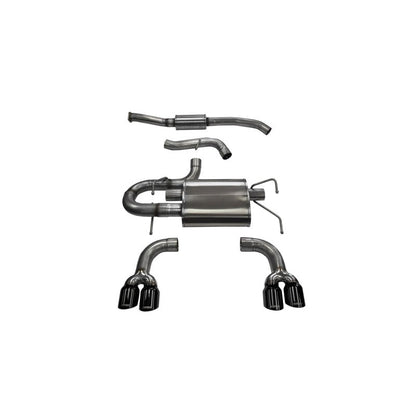 Corsa 08-13 Subaru Impreza Hatchback STI 2.5L Turbo Manual Black Sport Cat-Back Exhaust