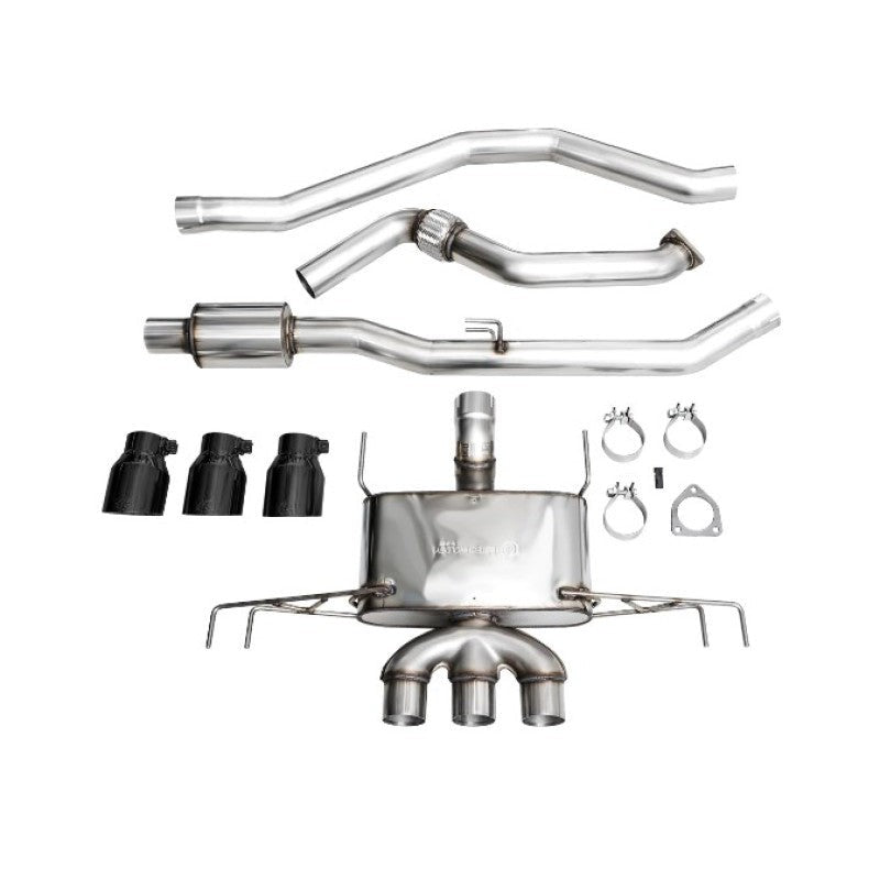 AWE Tuning Touring Edition Exhaust w/Triple Diamond Black Tips for 2023+ Honda Civic Type R FL5