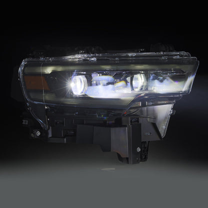 AlphaRex 25-26 Dodge Ram 1500 Luxx LED Proj Headlights -Alpha Black w/Activ Lit/Seq Signal/Switchbk