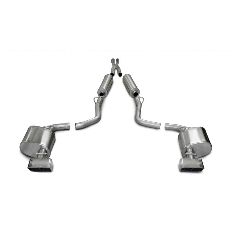 Corsa 09-10 Dodge Challenger R/T 5.7L V8 Manual Polished Xtreme Cat-Back Exhaust