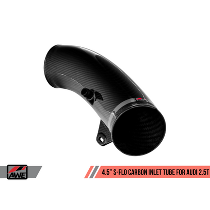 AWE Tuning Audi RS3 / TT RS 4.5in S-FLO Carbon Inlet Tube