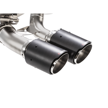 Akrapovič Evolution Line Catback Exhaust (Titanium) w/Carbon Tips - 2016-17 BMW M2 F87 (Excl M2 Competition)