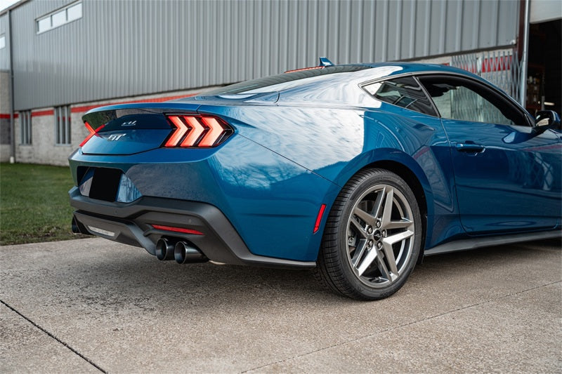 Corsa 2024-2025 Ford Mustang V8 5.0L 3in Axle-Back Exhaust System w/ Twin 4in Black Straight Tips