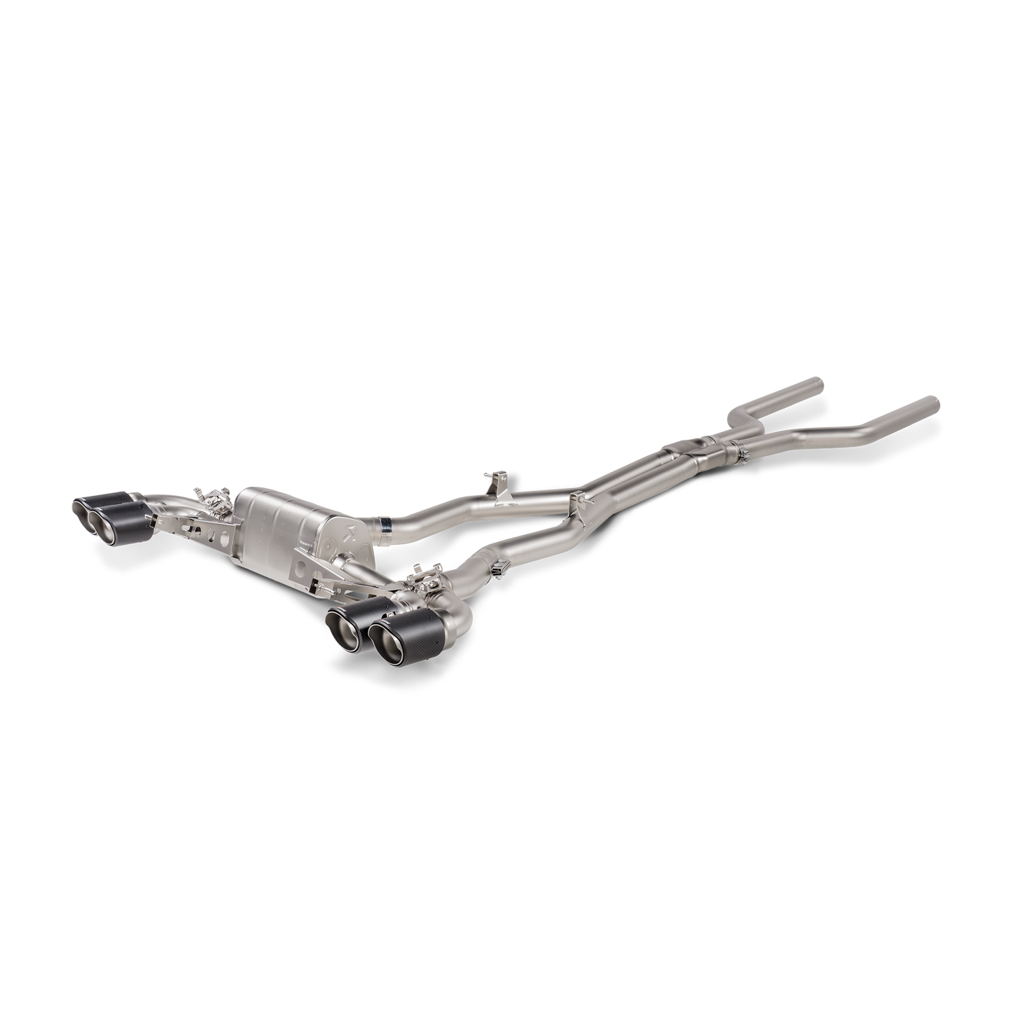 Akrapovič Evolution Line Catback Exhaust (Titanium) w/Carbon Tips - 2020+ BMW M8/M8 Gran Coupe (F93)
