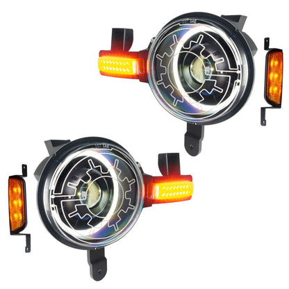 Oracle 2021+ Ford Bronco Oculus Bi-LED Projector Headlights w/ Heated Lenses